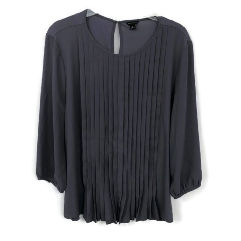 ANN TAYLOR PLEATED BLOUSE L